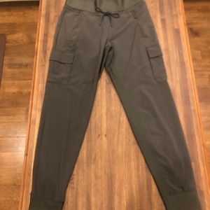 Athleta Army Green Joggers 6 TALL